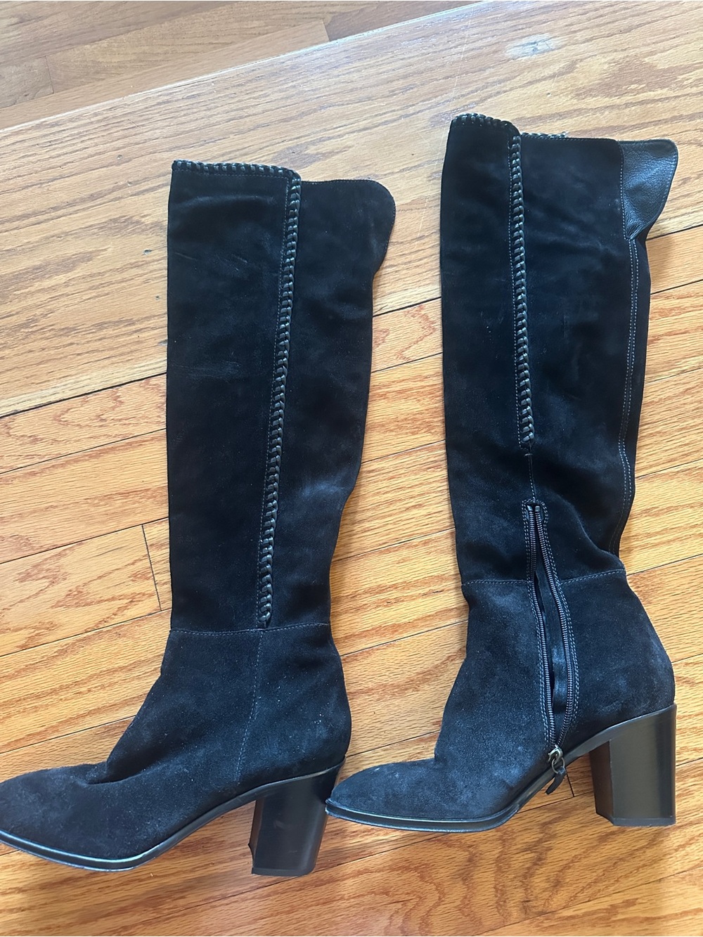 Frye Claude Over The Knee Boots 9 1/2M Made In Italy
Braided